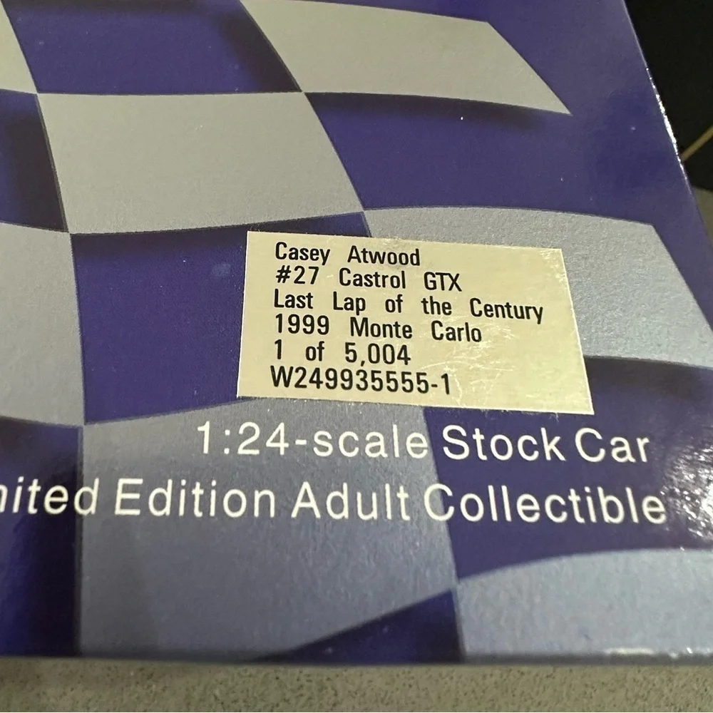 Casey Atwood #27 Castrol GTX Monte Carlo Diecast 1:24 – Last Lap of the Century